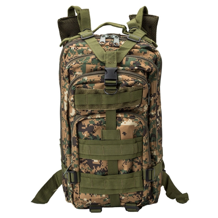INDEPMAN DL-B002A Fashion Camouflage Style Men Oxford Cloth Backpack Shoulders Bag 25L Outdoors Hiking Camping Travelling Bag 3P  Package with Expanded MOLLE & IND Shoulder Pad & Adjustable Shoulder Strap, Size: 43 x 26 x 23 cm