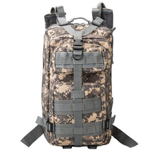 Load image into Gallery viewer, INDEPMAN DL-B002A Fashion Camouflage Style Men Oxford Cloth Backpack Shoulders Bag 25L Outdoors Hiking Camping Travelling Bag 3P  Package with Expanded MOLLE &amp; IND Shoulder Pad &amp; Adjustable Shoulder Strap, Size: 43 x 26 x 23 cm