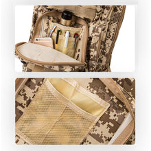 Load image into Gallery viewer, INDEPMAN DL-B002A Fashion Camouflage Style Men Oxford Cloth Backpack Shoulders Bag 25L Outdoors Hiking Camping Travelling Bag 3P  Package with Expanded MOLLE &amp; IND Shoulder Pad &amp; Adjustable Shoulder Strap, Size: 43 x 26 x 23 cm