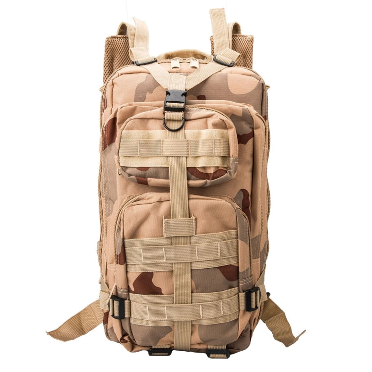 INDEPMAN DL-B002A Fashion Camouflage Style Men Oxford Cloth Backpack Shoulders Bag 25L Outdoors Hiking Camping Travelling Bag 3P  Package with Expanded MOLLE & IND Shoulder Pad & Adjustable Shoulder Strap, Size: 43 x 26 x 23 cm