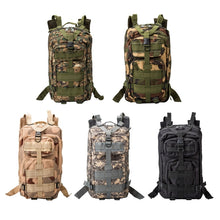 Load image into Gallery viewer, INDEPMAN DL-B002A Fashion Camouflage Style Men Oxford Cloth Backpack Shoulders Bag 25L Outdoors Hiking Camping Travelling Bag 3P  Package with Expanded MOLLE &amp; IND Shoulder Pad &amp; Adjustable Shoulder Strap, Size: 43 x 26 x 23 cm