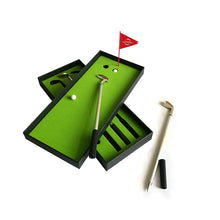 Load image into Gallery viewer, Golf Mini Putting Mat Court Push Rod Trainer, Size: 24.5x10.5x3.5cm