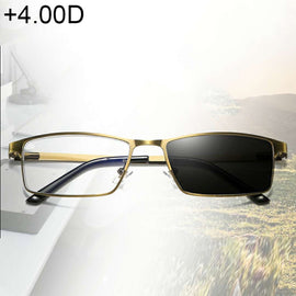 Dual-purpose Photochromic Presbyopic Glasses, +4.00D