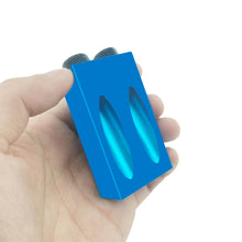 Load image into Gallery viewer, 15 Degree Angular Oblique Aluminum Alloy Woodworking Hole Locator, 15 Degree Woodworking Hole Locator