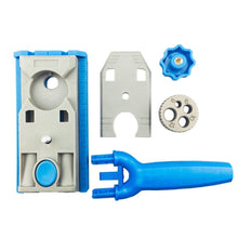 Load image into Gallery viewer, Angular Oblique Woodworking Borehole Locator Sheet Connector with Scale Marking, Woodworking Borehole Locator