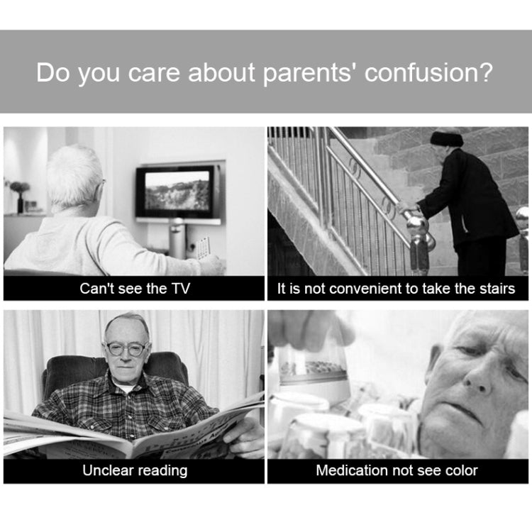 Rimless Anti Blue-ray Blue Film Lenses Presbyopic Glasses, +1.00D