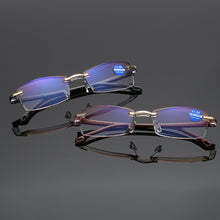 Load image into Gallery viewer, Rimless Anti Blue-ray Blue Film Lenses Presbyopic Glasses, +1.50D