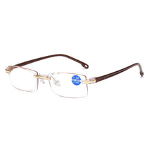 Load image into Gallery viewer, Rimless Anti Blue-ray Blue Film Lenses Presbyopic Glasses, +2.00D