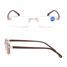 Load image into Gallery viewer, Rimless Anti Blue-ray Blue Film Lenses Presbyopic Glasses, +2.50D