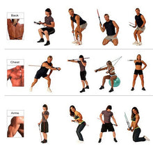 Load image into Gallery viewer, Portable Latex Chest Expander Pull Rope Crossfit Muscle Training Resistance Cable Rope Trainer Set Fitness Resistance Bands, Rope Length: 1m, Random Color Delivery