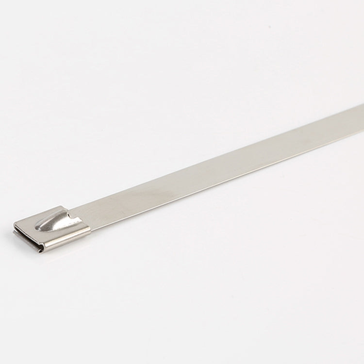 100 PCS 4.6x400mm Stainless Steel Metal Cable Ties Tie Zip Wrap Exhaust Heat Straps Induction Pipe, 4.6x400mm