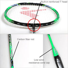 Load image into Gallery viewer, REGAIL 8019 2 PCS Carbon Durable Badminton Racket for Beginners