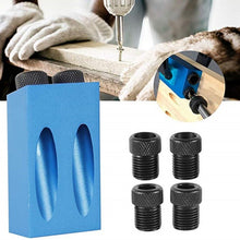 Load image into Gallery viewer, 7-Piece Set 15 Degree Angular Oblique Aluminum Alloy Woodworking Hole Locator, 7-Piece