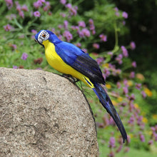 Load image into Gallery viewer, 35cm Simulation Parrot Simulation Macaw Horticultural Decoration, 35cm (Green), 35cm (Blue), 35cm (Red), 35cm (Rose Red), 35cm (White), 35cm (Yellow)