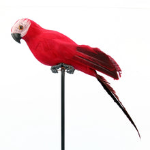 Load image into Gallery viewer, 35cm Simulation Parrot Simulation Macaw Horticultural Decoration, 35cm (Red), 35cm (Rose Red), 35cm (White), 35cm (Yellow), 35cm (Green), 35cm (Blue)