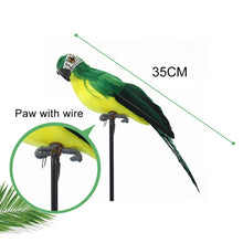 Load image into Gallery viewer, 35cm Simulation Parrot Simulation Macaw Horticultural Decoration, 35cm (Red), 35cm (Rose Red), 35cm (White), 35cm (Yellow), 35cm (Green), 35cm (Blue)