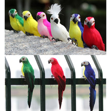 Load image into Gallery viewer, 35cm Simulation Parrot Simulation Macaw Horticultural Decoration, 35cm (Red), 35cm (Rose Red), 35cm (White), 35cm (Yellow), 35cm (Green), 35cm (Blue)