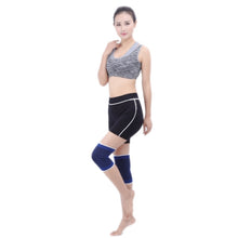 Load image into Gallery viewer, 2 PC Sports Elastic Thermal Outdoors Basketball Knee Support Guards, Size: 22 x 14cm (Blue)