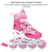 Load image into Gallery viewer, Children Adult Flash Straight Row Roller Skates Skating Shoes Suit, Size : L