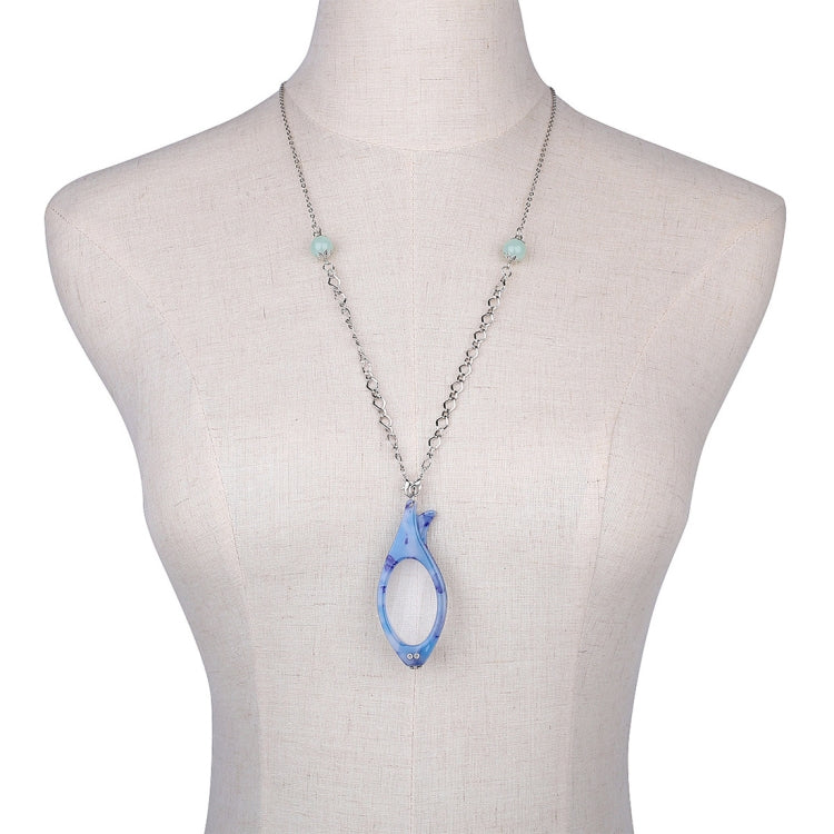 Necklace Pendant Handheld Folding Reading Glasses + 1.50D Rndom Color Delivery
