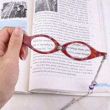 Load image into Gallery viewer, Necklace Pendant Handheld Folding Reading Glasses + 1.50D Rndom Color Delivery