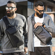 Load image into Gallery viewer, BANGE Men Security USB Chest Bag Portable Outdoor Shoulder Bag, Shoulder Bag, Outdoor Shoulder Bag