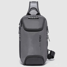 Load image into Gallery viewer, BANGE Men Security USB Chest Bag Portable Outdoor Shoulder Bag, Shoulder Bag, Outdoor Shoulder Bag