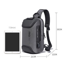 Load image into Gallery viewer, BANGE Men Security USB Chest Bag Portable Outdoor Shoulder Bag, Shoulder Bag, Outdoor Shoulder Bag