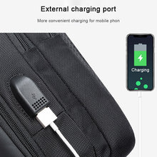 Load image into Gallery viewer, BANGE Fashion Casual Shoulder Bag Outdoor USB Chest Bag, USB Chest Bag
