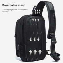 Load image into Gallery viewer, BANGE Fashion Casual Shoulder Bag Outdoor USB Chest Bag, USB Chest Bag