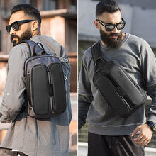 Load image into Gallery viewer, BANGE Fashion Casual Shoulder Bag Outdoor USB Chest Bag, USB Chest Bag