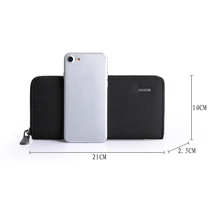 KAKA Men Long Wallet Oxford Cloth Hand Bag Simple Fashion Student Wallet