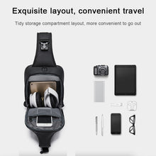 Load image into Gallery viewer, BANGE Men Fashion Men Chest Bag Outdoor Leisure Messenger Bag Waterproof Shoulder Bag