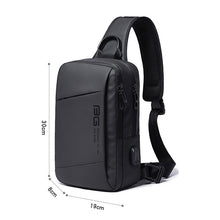 Load image into Gallery viewer, BANGE Fashion Outdoor Sports USB Leisure Shoulder Bag Men Chest Bag