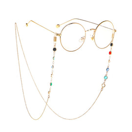 Star Style Stained Glass Presbyopic Myopic Eyeglasses Chain