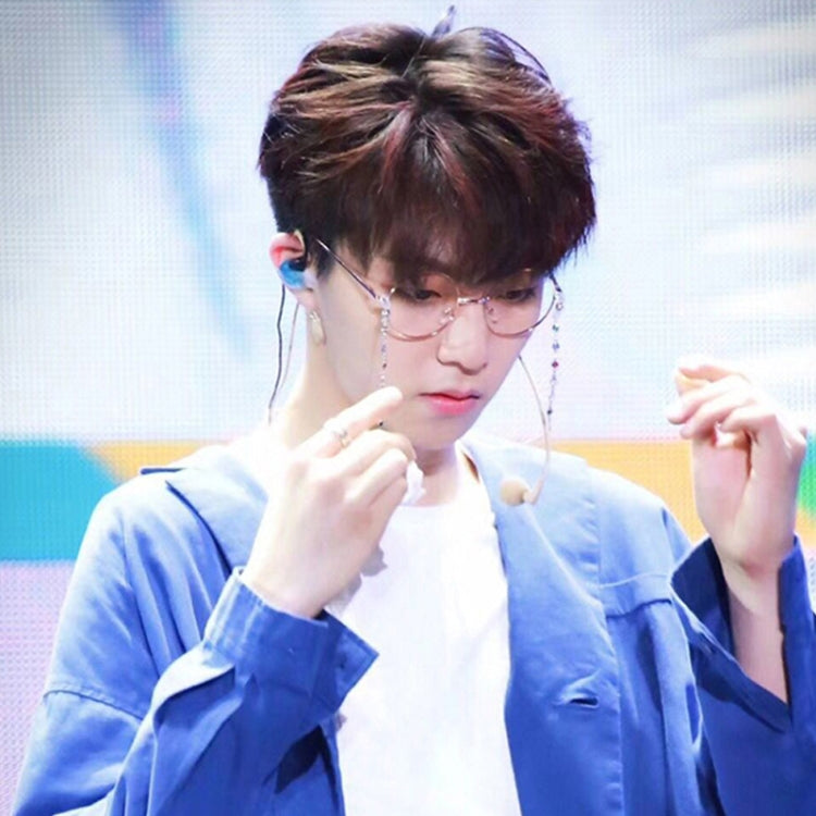 Star Style Stained Glass Presbyopic Myopic Eyeglasses Chain