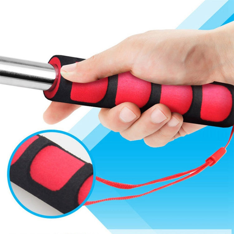 1.2M 6 Knots Telescopic Stainless Steel Rubber Sleeve Teaching Stick Guide Signal Flag, Random Color Delivery, 1.2M 6 Knots