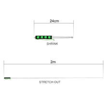 Load image into Gallery viewer, 1.6M 7 Knots Telescopic Stainless Steel Rubber Sleeve Teaching Stick Guide Signal Flag, Random Color Delivery, 1.6M 7 Knots