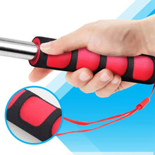 Load image into Gallery viewer, 1.6M 7 Knots Telescopic Stainless Steel Rubber Sleeve Teaching Stick Guide Signal Flag, Random Color Delivery, 1.6M 7 Knots