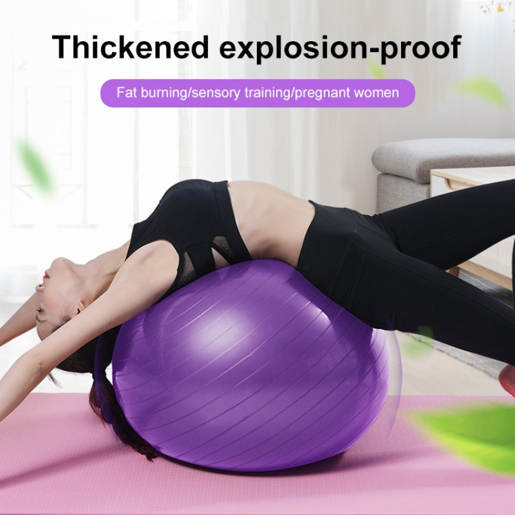 Thickening Explosion-proof Big Yoga Ball Sport Fitness Ball Environmental Pregnant Yoga Ball, Diameter: 55cm