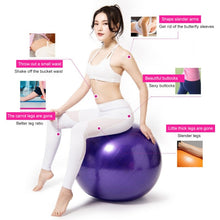 Load image into Gallery viewer, Thickening Explosion-proof Big Yoga Ball Sport Fitness Ball Environmental Pregnant Yoga Ball, Diameter: 75cm