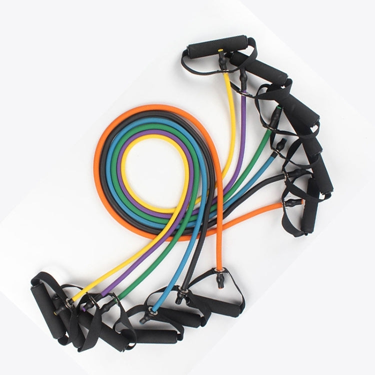 Fitness Exercise Resistance Bands Stretch Elastic Rope Workout Yoga Rally Muscle Training Exercise Rope, Size:5*8*1200mm, Random Color Delivery, Size:5*8*1200mm