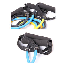 Load image into Gallery viewer, Fitness Exercise Resistance Bands Stretch Elastic Rope Workout Yoga Rally Muscle Training Exercise Rope, Size:6*9*1200mm, Random Color Delivery, Size:6*9*1200mm