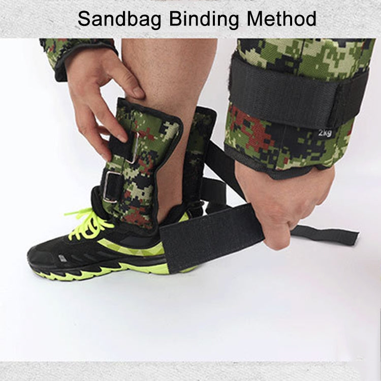 A Pair of Selling Fitness Loading Equipment Ankle Weights Gaiter Sandbags, Adjustable Invisible Running Sports Sandbags, Weight: 5kg