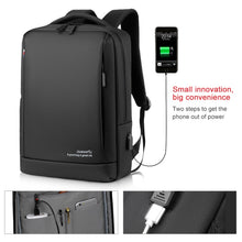 Load image into Gallery viewer, OUMANTU 9003 Business Laptop Bag Oxford Cloth Large Capacity Backpack with External USB Port