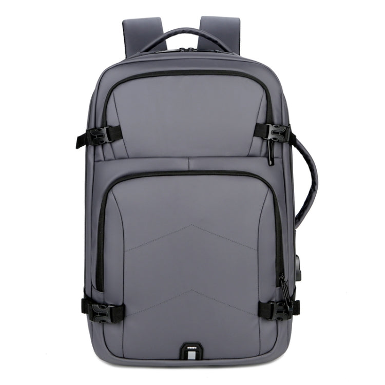 OUMANTU 2023 Large Capacity Waterproof Laptop Backpack Business Travel Shoulders Bag with External USB Charging Port