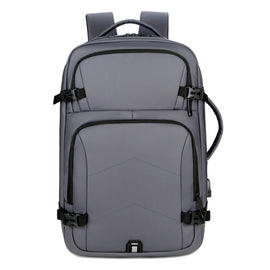 OUMANTU 2023 Large Capacity Waterproof Laptop Backpack Business Travel Shoulders Bag with External USB Charging Port