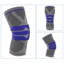 Load image into Gallery viewer, Outdoor Fitness Mountaineering Knit Protection Silicone Anti - collision Spring Support Sports Knee Protector, Size: XL, Size: XL