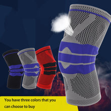 Load image into Gallery viewer, Outdoor Fitness Mountaineering Knit Protection Silicone Anti - collision Spring Support Sports Knee Protector, Size: XL, Size: XL