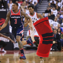 Load image into Gallery viewer, Outdoor Fitness Mountaineering Knit Protection Silicone Anti - collision Spring Support Sports Knee Protector, Size: XL